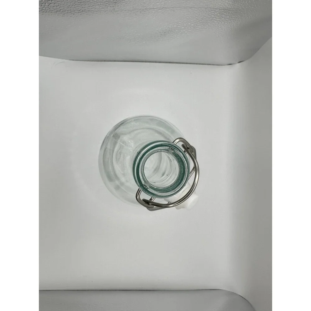 IKEA KORKEN Clear Glass Bottle with Stopper 34oz 1L Swing Top Airtight‎ Lid